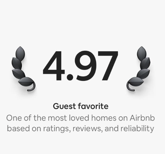4.9-Stars Review on AirBnB